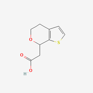 molecular formula C9H10O3S B1443226 2-{4H,5H,7H-噻吩并[2,3-c]吡喃-7-基}乙酸 CAS No. 1258649-72-7