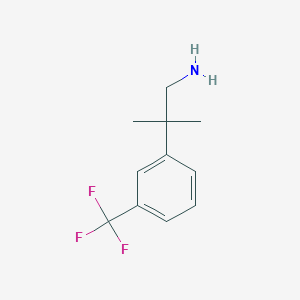 molecular formula C11H14F3N B1443228 2-Methyl-2-[3-(trifluoromethyl)phenyl]propan-1-amine CAS No. 1179638-93-7