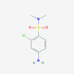 4-Amino-2-chloro-N,N-dimethylbenzene-1-sulfonamide