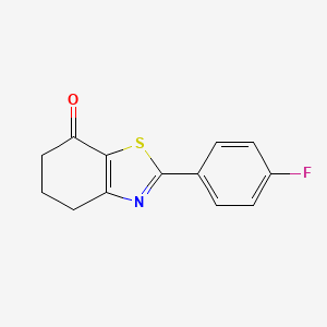 molecular formula C13H10FNOS B1443232 2-(4-Fluorophenyl)-4,5,6,7-tetrahydro-1,3-benzothiazol-7-one CAS No. 1251923-57-5
