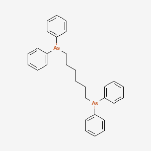 (Hexane-1,6-diyl)bis(diphenylarsane)