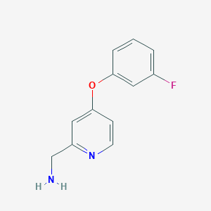B1443238 [4-(3-Fluorophenoxy)pyridin-2-yl]methanamine CAS No. 1250151-58-6
