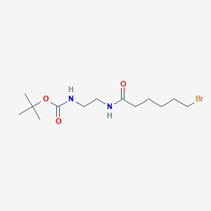 Carbamic acid, (2-((6-bromo-1-oxohexyl)amino)ethyl)-, 1,1-dimethylethyl ester