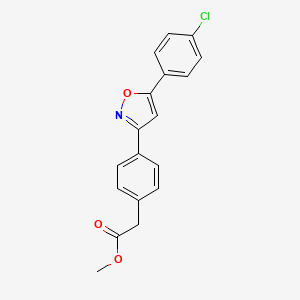 4-(5-p-Chlorophenylisoxazol-3-yl)phenylacetate