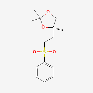 (4R)-4-[2-(benzenesulfonyl)ethyl]-2,2,4-trimethyl-1,3-dioxolane