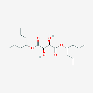 diheptan-4-yl (2R,3R)-2,3-dihydroxybutanedioate