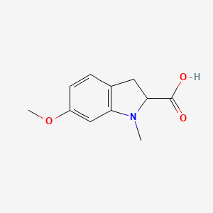 B1443257 6-Methoxy-1-methylindoline-2-carboxylic acid CAS No. 1255146-88-3
