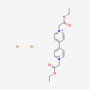 Ethyl 2-[4-[1-(2-ethoxy-2-oxoethyl)pyridin-1-ium-4-yl]pyridin-1-ium-1-yl]acetate;dibromide