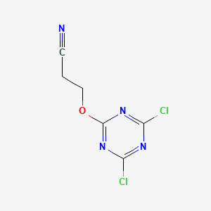 3-[(4,6-Dichloro-1,3,5-triazin-2-yl)oxy]propanenitrile