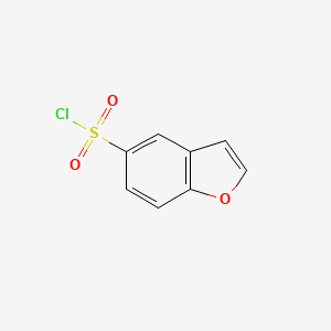 molecular formula C8H5ClO3S B1443263 Benzofuran-5-sulfonyl chloride CAS No. 869885-60-9