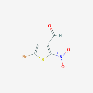 molecular formula C5H2BrNO3S B1443264 5-Bromo-2-nitrothiophene-3-carbaldehyde CAS No. 1093878-18-2