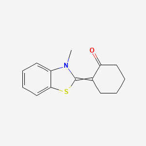 2-(3-Methyl-1,3-benzothiazol-2(3H)-ylidene)cyclohexan-1-one