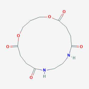 1,5-Dioxa-10,13-diazacycloheptadecane-6,9,14,17-tetrone