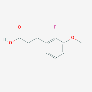 molecular formula C10H11FO3 B1443288 3-(2-Fluoro-3-methoxyphenyl)propanoic acid CAS No. 1260656-30-1