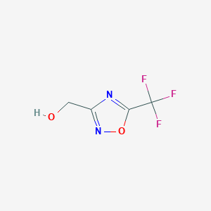 molecular formula C4H3F3N2O2 B1443292 [5-(Trifluoromethyl)-1,2,4-oxadiazol-3-yl]methanol CAS No. 1260674-38-1