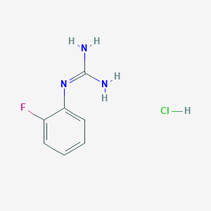 molecular formula C7H9ClFN3 B1443296 N-(2-氟苯基)-胍盐酸盐 CAS No. 1187927-51-0