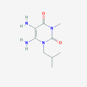 molecular formula C9H16N4O2 B014433 4,5-二氨基-3-异丁基-1-甲基嘧啶-2,6-二酮 CAS No. 78033-18-8