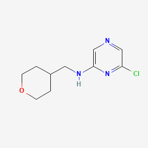B1443311 6-Chloro-N-(tetrahydro-2H-pyran-4-ylmethyl)-2-pyrazinamine CAS No. 1220029-70-8
