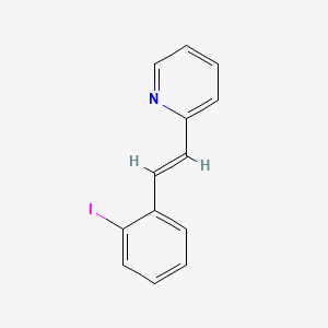 Pyridine, 2-(2-(2-iodophenyl)ethenyl)-, (E)-