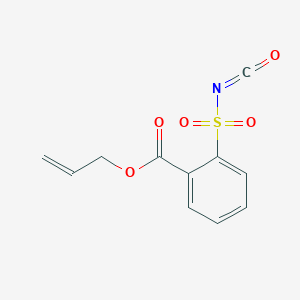 molecular formula C11H9NO5S B14433209 Prop-2-en-1-yl 2-[(oxomethylidene)sulfamoyl]benzoate CAS No. 77375-87-2