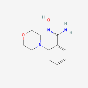molecular formula C11H15N3O2 B1443322 N'-羟基-2-(4-吗啉基)苯甲酰胺 CAS No. 1021243-96-8