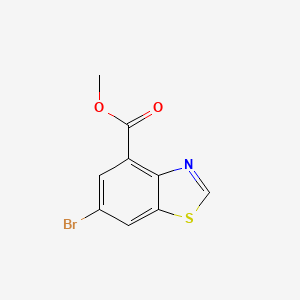 molecular formula C9H6BrNO2S B1443325 6-溴苯并噻唑-4-羧酸甲酯 CAS No. 1190320-70-7