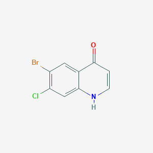 molecular formula C9H5BrClNO B1443329 6-溴-7-氯喹啉-4-醇 CAS No. 1260680-69-0