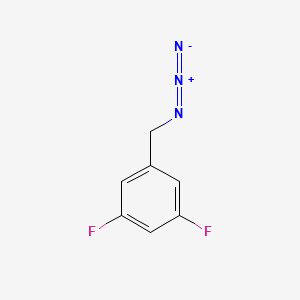 molecular formula C7H5F2N3 B1443335 1-(叠氮甲基)-3,5-二氟苯 CAS No. 622372-77-4