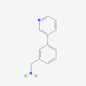 molecular formula C12H12N2 B1443337 [3-(Pyridin-3-yl)phenyl]methanamine CAS No. 894779-75-0