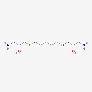 molecular formula C11H26N2O4 B14433419 1,1'-[Pentane-1,5-diylbis(oxy)]bis(3-aminopropan-2-ol) CAS No. 79432-67-0