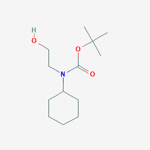 molecular formula C13H25NO3 B1443342 叔丁基环己基(2-羟乙基)氨基甲酸酯 CAS No. 479028-31-4
