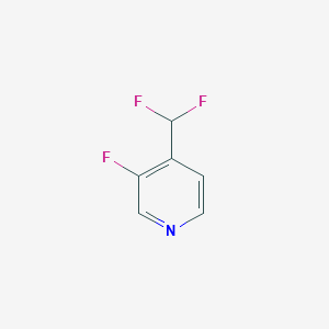 molecular formula C6H4F3N B1443343 4-(Difluoromethyl)-3-fluoropyridine CAS No. 1374659-35-4