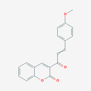 2H-1-Benzopyran-2-one, 3-[3-(4-methoxyphenyl)-1-oxo-2-propenyl]-