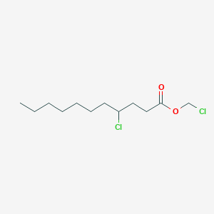 molecular formula C12H22Cl2O2 B14433438 Chloromethyl 4-chloroundecanoate CAS No. 80418-90-2