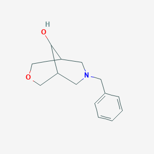 molecular formula C14H19NO2 B1443348 7-苄基-3-氧杂-7-氮杂双环[3.3.1]壬烷-9-醇 CAS No. 934182-73-7