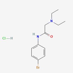 Acetamide, N-(4-bromophenyl)-2-(diethylamino)-, monohydrochloride