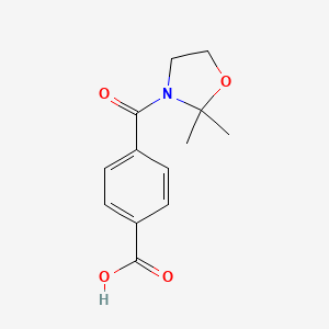 4-(2,2-Dimethyl-1,3-oxazolidine-3-carbonyl)benzoic acid