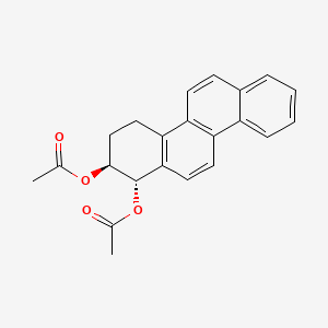 molecular formula C22H20O4 B14433516 1,2-Chrysenediol, 1,2,3,4-tetrahydro-, 1,2-diacetate, (1S,2S)- CAS No. 80433-91-6