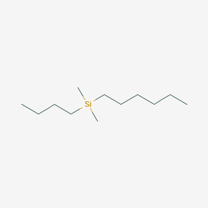 molecular formula C12H28Si B14433538 Butyl(hexyl)dimethylsilane CAS No. 80054-50-8