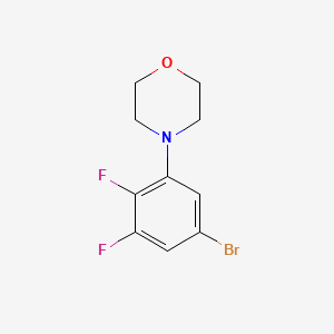 molecular formula C10H10BrF2NO B1443357 4-(5-溴-2,3-二氟苯基)吗啉 CAS No. 1129540-95-9