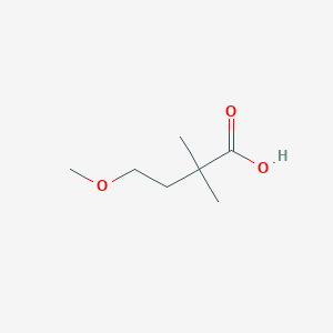 molecular formula C7H14O3 B1443364 4-甲氧基-2,2-二甲基丁酸 CAS No. 1338986-76-7