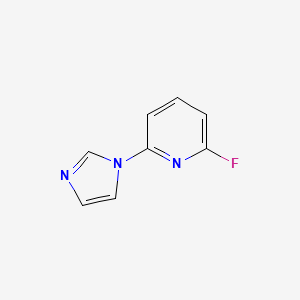 molecular formula C8H6FN3 B1443367 2-氟-6-(1H-咪唑-1-基)吡啶 CAS No. 1250924-92-5