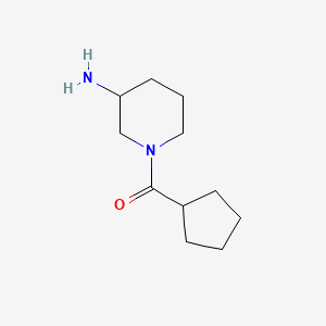 molecular formula C11H20N2O B1443368 (3-Aminopiperidin-1-yl)(cyclopentyl)methanone CAS No. 1248317-53-4