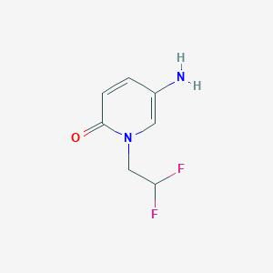 molecular formula C7H8F2N2O B1443370 5-Amino-1-(2,2-difluoroethyl)-1,2-dihydropyridin-2-one CAS No. 1178507-16-8