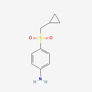 molecular formula C10H13NO2S B1443389 4-环丙基甲磺酰苯胺 CAS No. 1250563-32-6