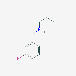molecular formula C12H18FN B1443390 [(3-氟-4-甲基苯基)甲基](2-甲基丙基)胺 CAS No. 1184149-72-1