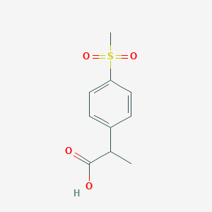 molecular formula C10H12O4S B1443400 2-(4-Methanesulfonylphenyl)propanoic acid CAS No. 1250933-90-4