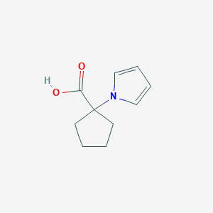 molecular formula C10H13NO2 B1443401 1-(1H-pyrrol-1-yl)cyclopentane-1-carboxylic acid CAS No. 1251102-81-4