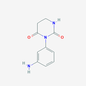 B1443408 3-(3-Aminophenyl)dihydropyrimidine-2,4(1H,3H)-dione CAS No. 1182902-09-5