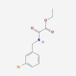 molecular formula C11H12BrNO3 B1443409 乙酸，2-[[(3-溴苯基)甲基]氨基]-2-氧代-，乙酯 CAS No. 1190223-12-1
